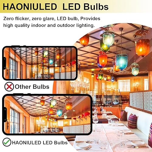 Miniatura 5 de HAONIULED Bombilla LED, 10 W (equivalente a 100 W), 5000 K (luz diurna), base media E26E27, 1100 lúmenes, no regulable, paquete de 3