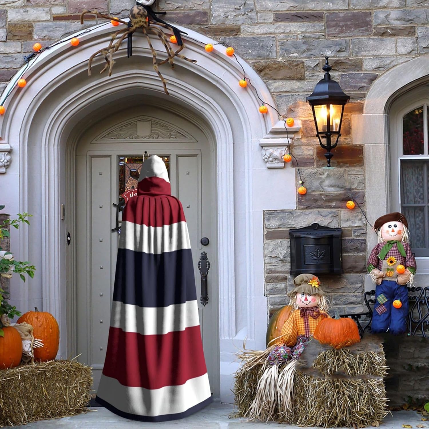 Thailand Flag Unique Darkness Poncho Shawl - Customizable Wearable Blanket for Women, Perfect Halloween Costume Accessory, Knight, Akatsuki, and More