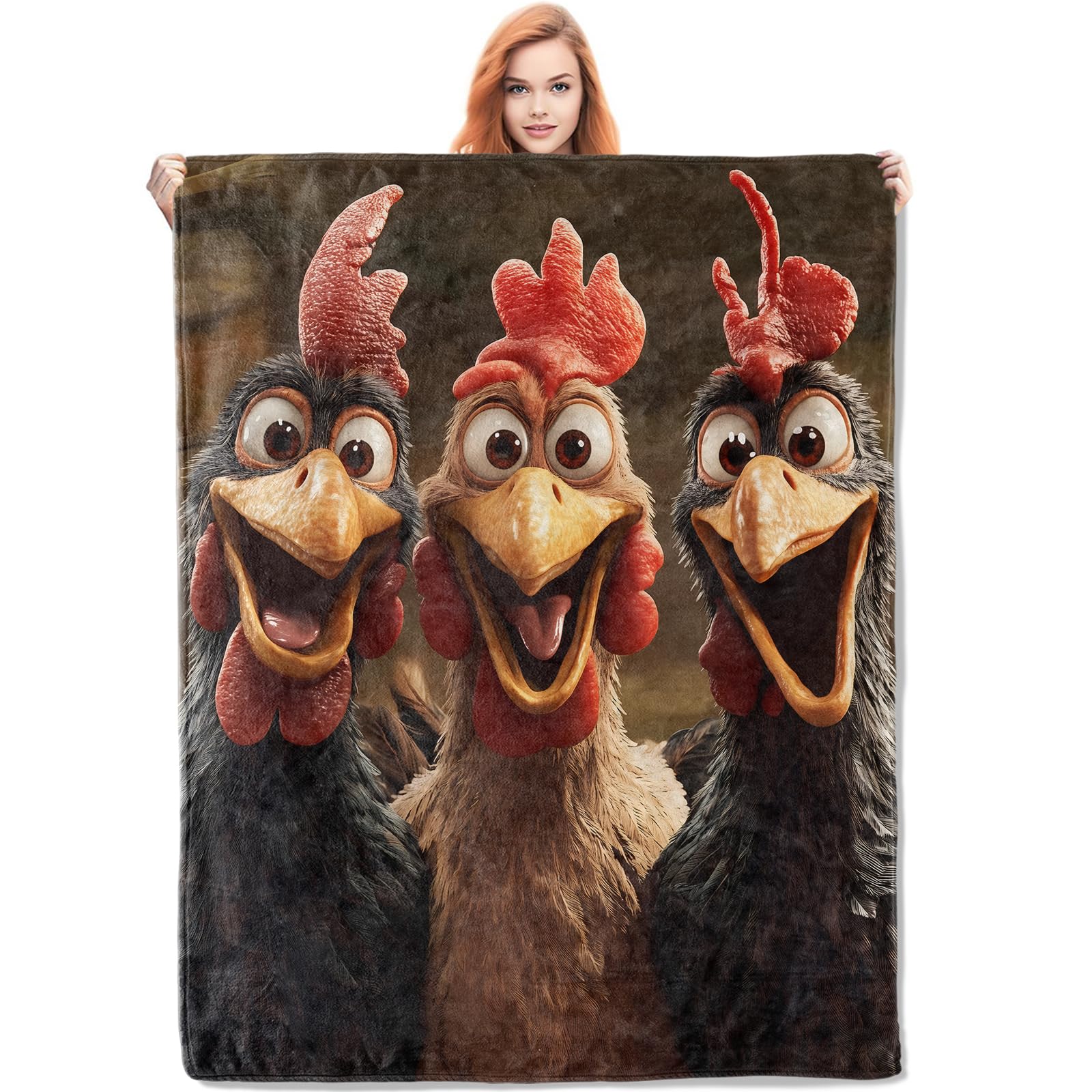 Couverture flanelle poules, douceur et tendresse pour vos instants de repos