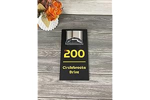 Personalized Solar Modern Door Plaque: Illuminate Your Address with Style