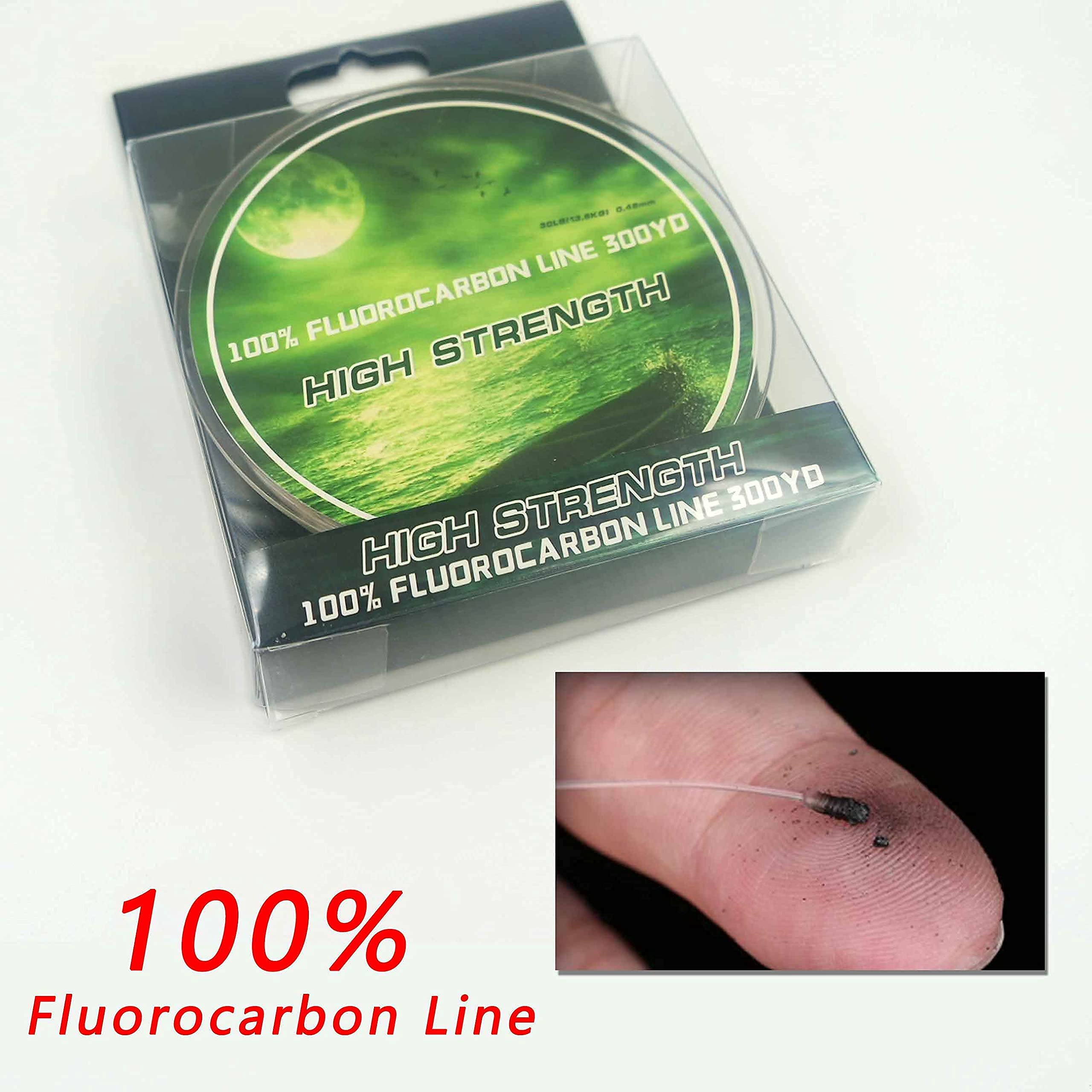 Ligne De Pêche Fluorocarbone YOTO 275m – Ultra Sensible, Résistante à L’Usure Et 4lb