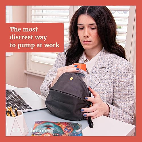 Miniatura 5 de Bolsa de extractor de leche portátil, se adapta a Elvie, Willow, Momcozy y todos los demás, bolsa negra pequeña con correa para la muñeca, funda de