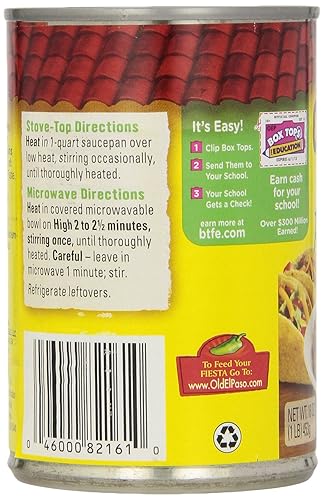 Miniatura 4 de Old El Paso Frijoles Refritos de Chiles verdes, 16 onzas (paquete de 12)