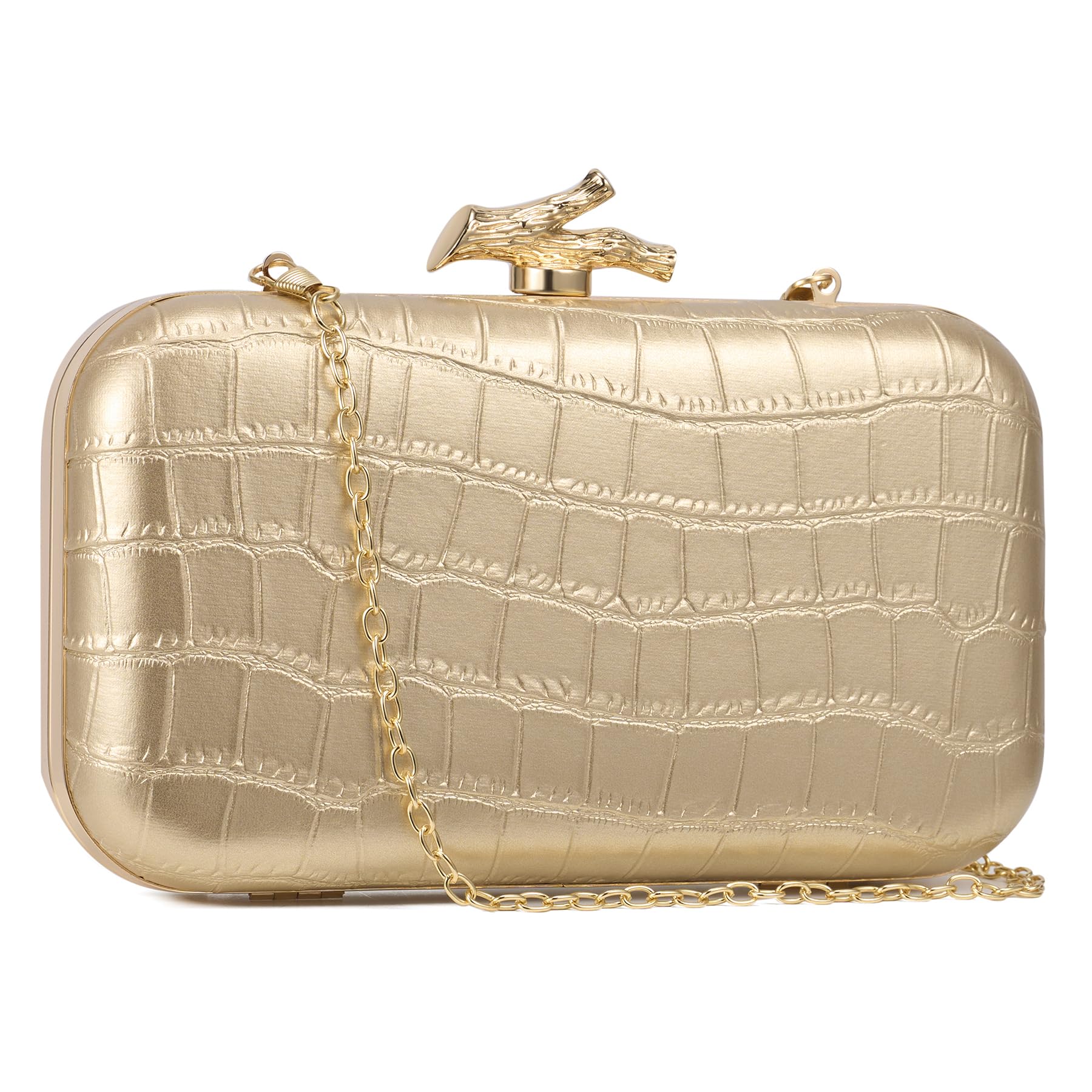 CHUNLI Bolsos de mano para mujer, para noche, boda, elegante, tejido formal, de piel sintética, bolsos de diseñador para mujer