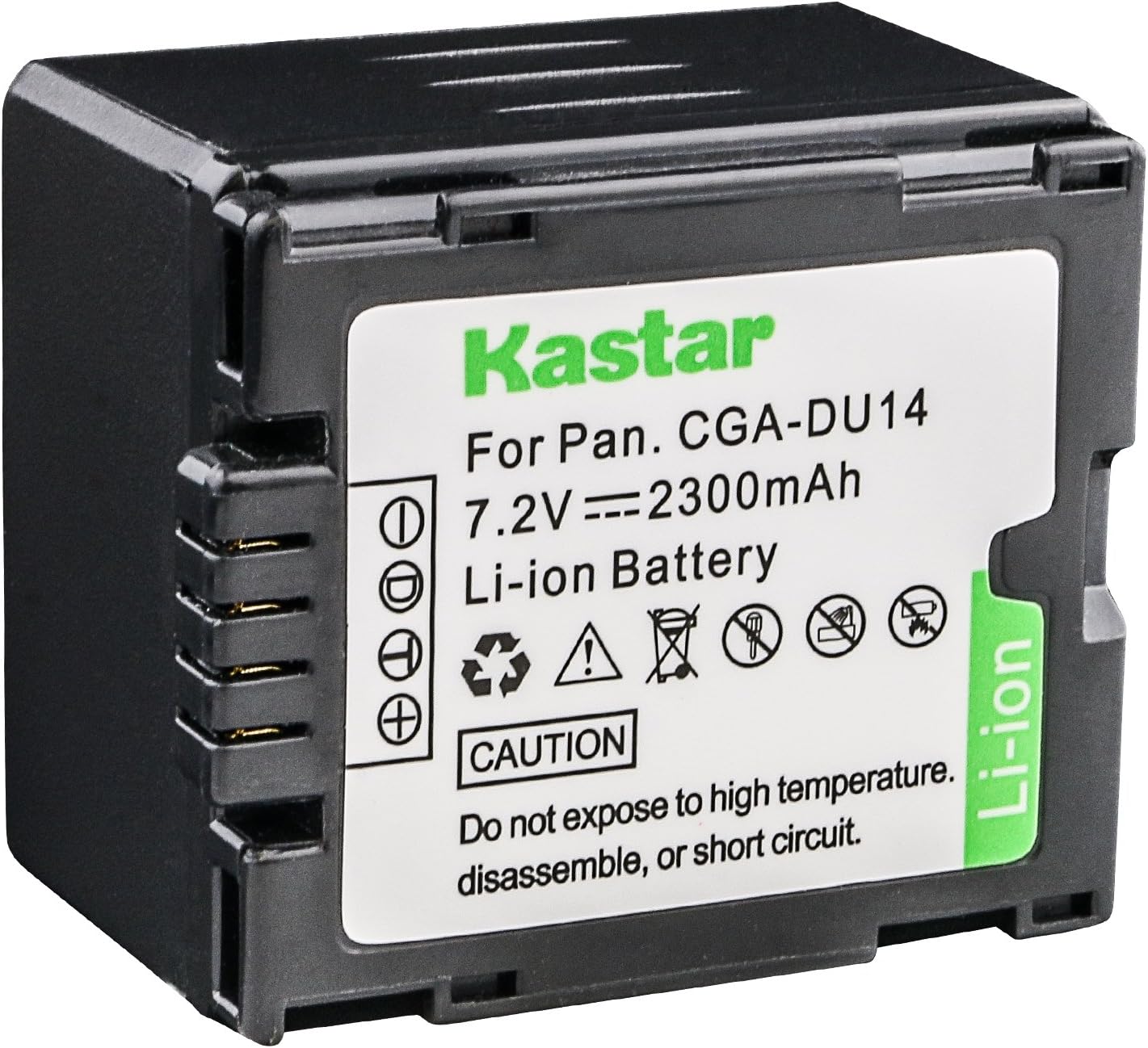 Kastar Hi-Quality Replacement Battery for Panasonic CGA-DU12 CGA-DU14 CGA-DU14A/1B CGA-DU21 CGA-DU21A/1B Battery