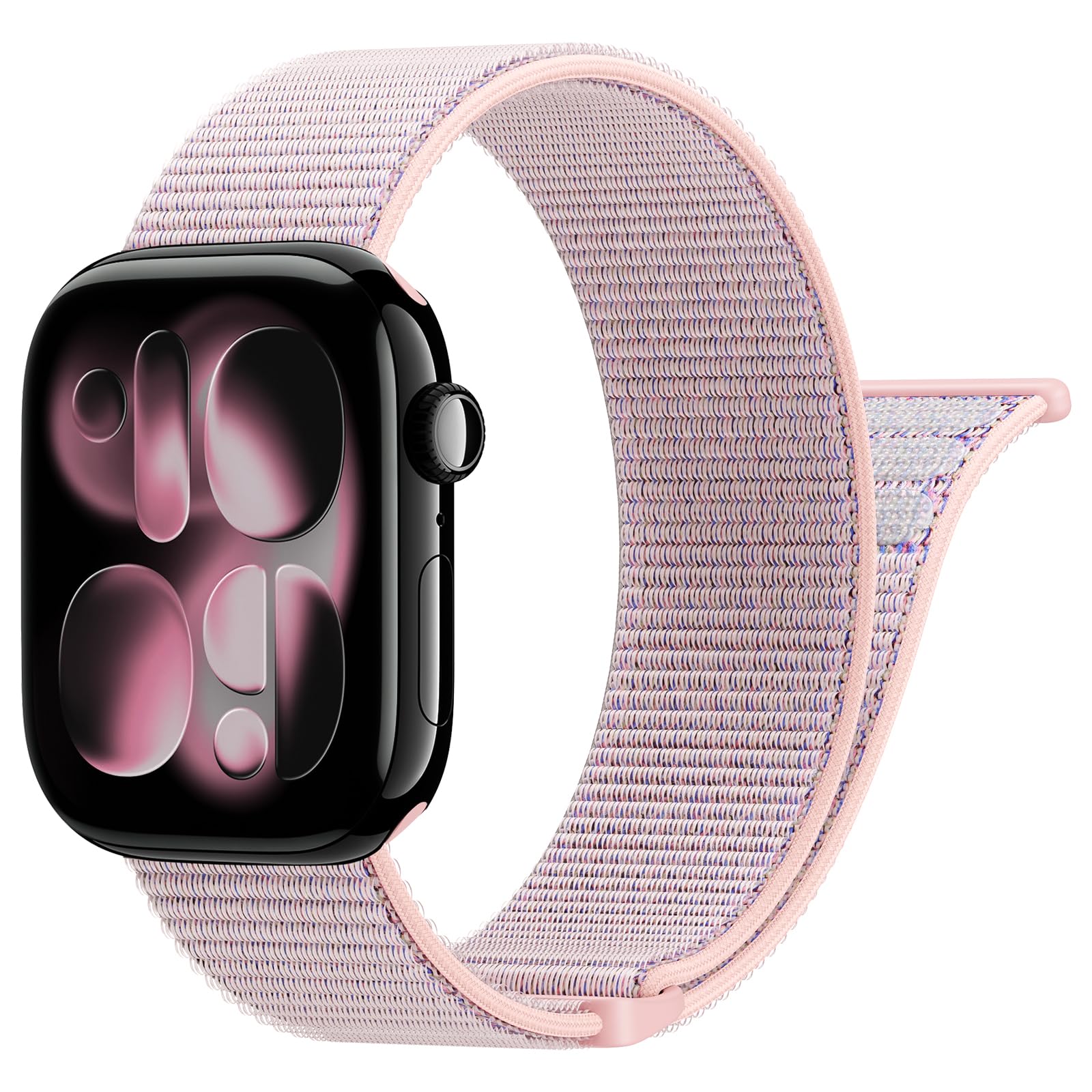 Yoohoo Nylon Armband Kompatibel mit Apple Watch Armband 40mm 41mm 42mm 38mm 46mm 44mm 45mm 49mm, Verstellbare Sport Armband für iWatch SE Ultra Ultra2 Series 10 9 8 7 6 5 4 3 2 1 Damen/Herren