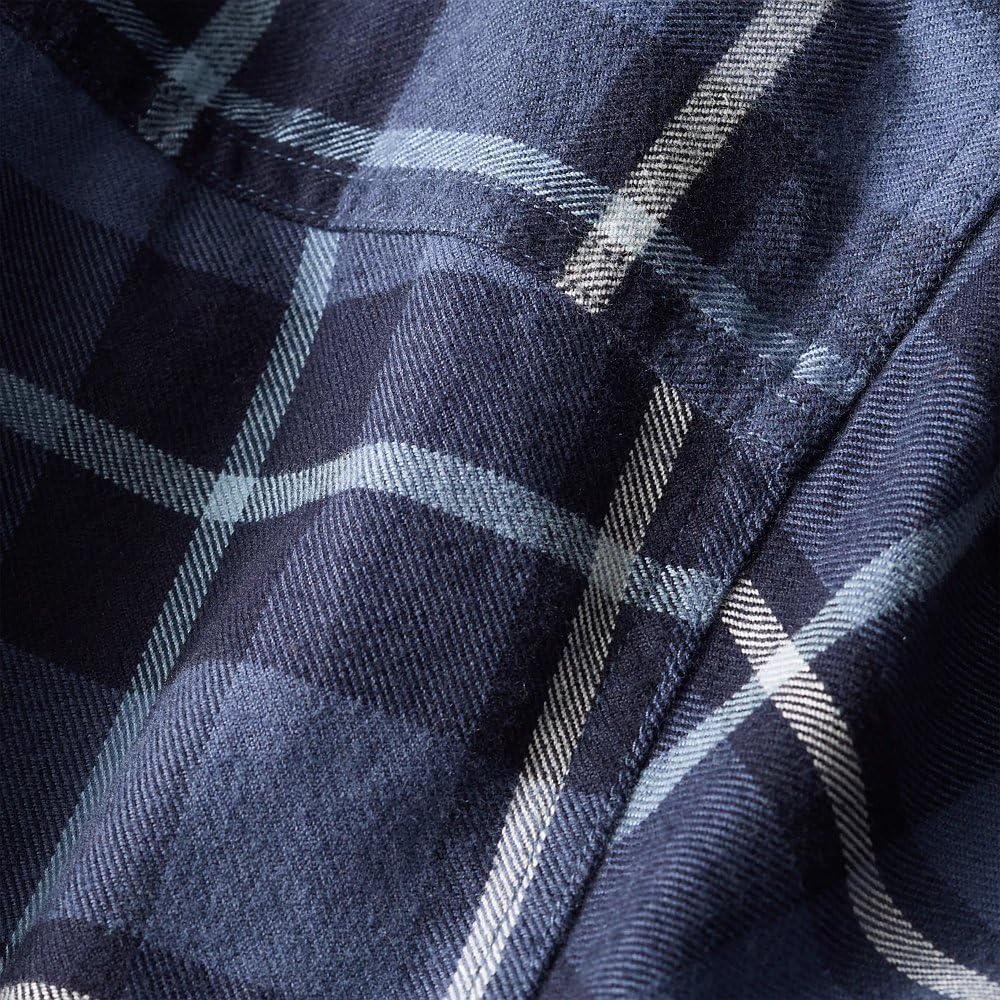 Eddie Bauer Men's Eddie's Favorite Flannel Classic Fit Shirt - Plaid, Dark Smoke, Medium - Image 7