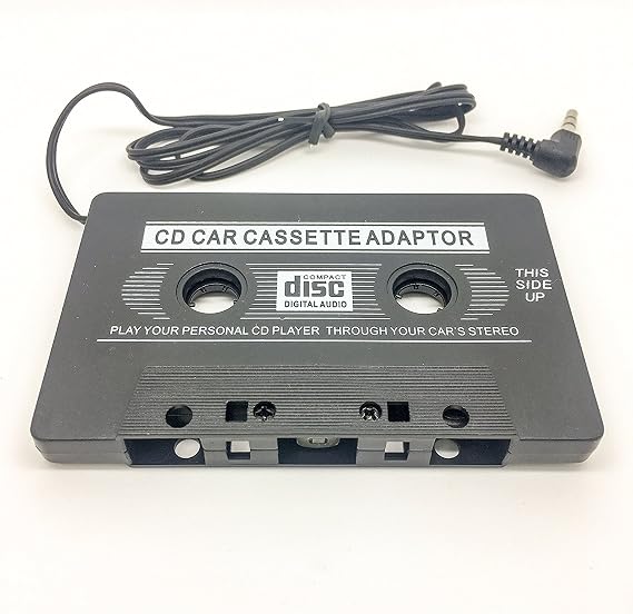 Car Audio Cassette Adapter Universal Tape Adapter with 3.5mm AUX Cable Play Music from Smartphone, MP3 Player, Tablet or Cell Phone via Car Cassette Deck