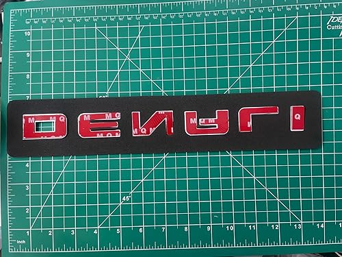 Miniatura 5 de Denali - Emblema de placa de identificación HD para modelos GMC Yukon y Sierra 2007-2020, emblema de repuesto original, acabado cromado