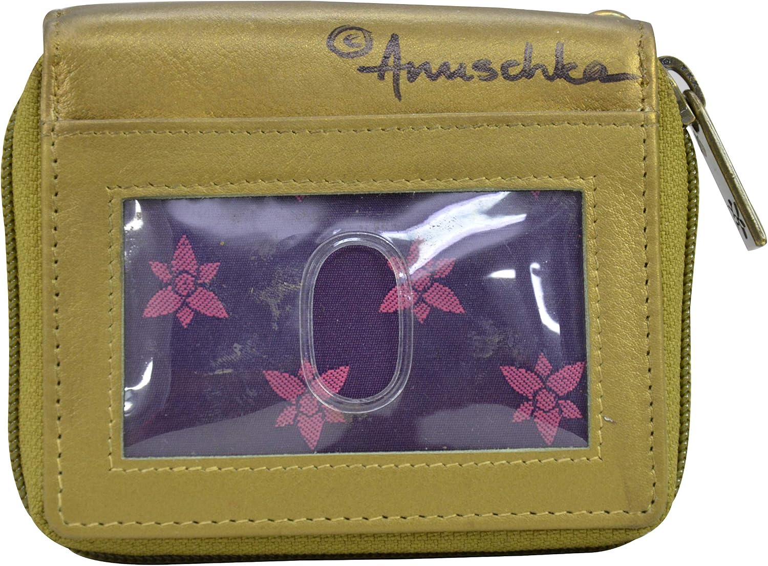 Anuschka Women’s Original Hand-Painted Leather RFID Zip Organizer Wallet