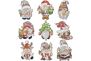 8 PCS Gnome Diamond Art Coasters Kit