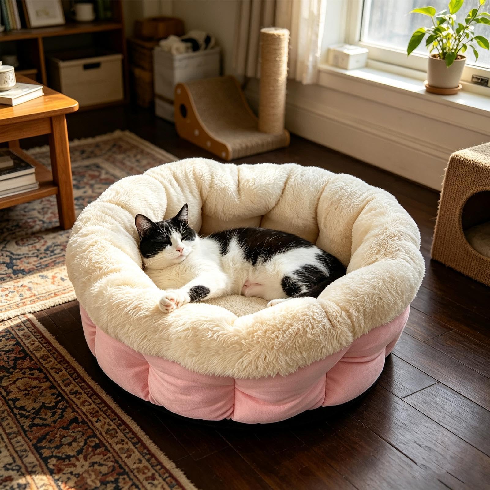Beheiztes Katzenbett Indoor Temperaturverstellbare Schlaf-Wärmematte mit