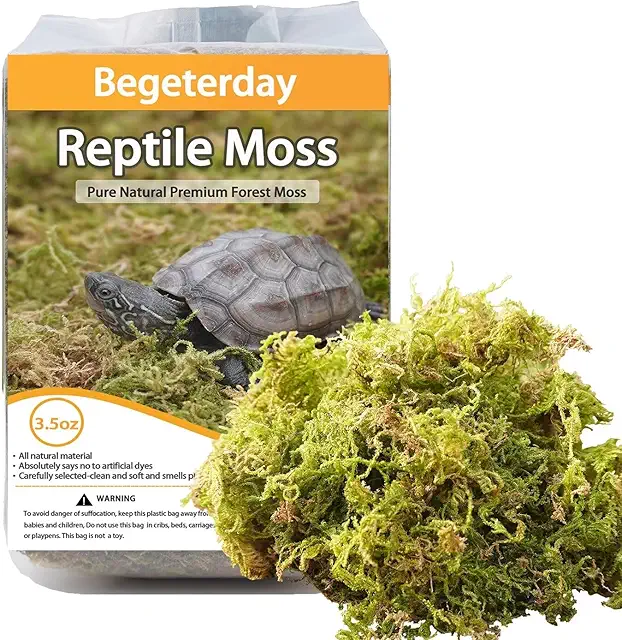 Begeterday 100g Natural Reptile Moss for Turtle Terrarium Humidity