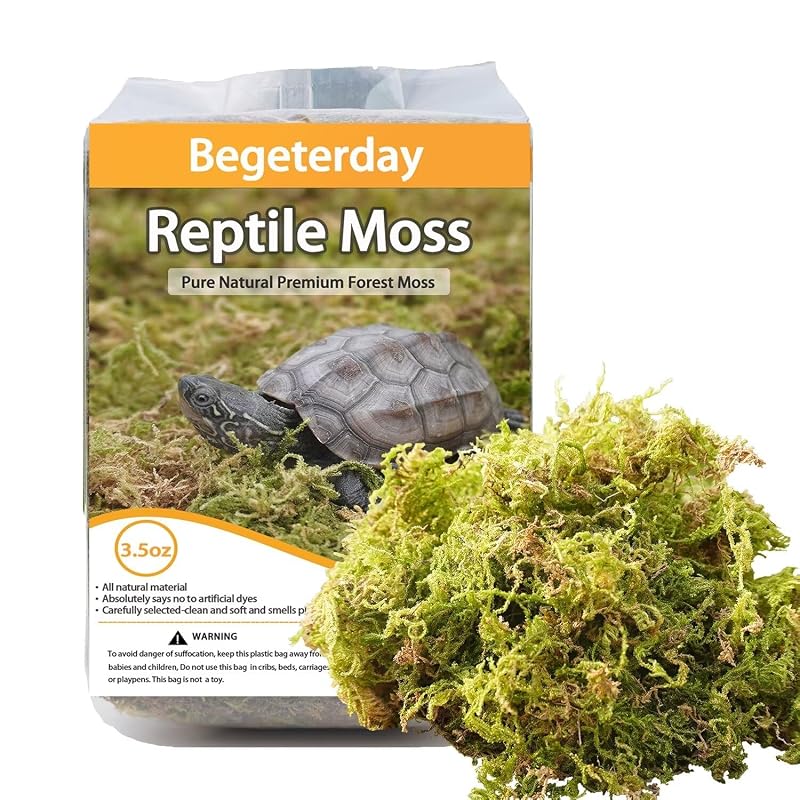 Musgo Natural para Répteis e Anfíbios Begeterday para Umidade BY002-3.5oz, 99 g