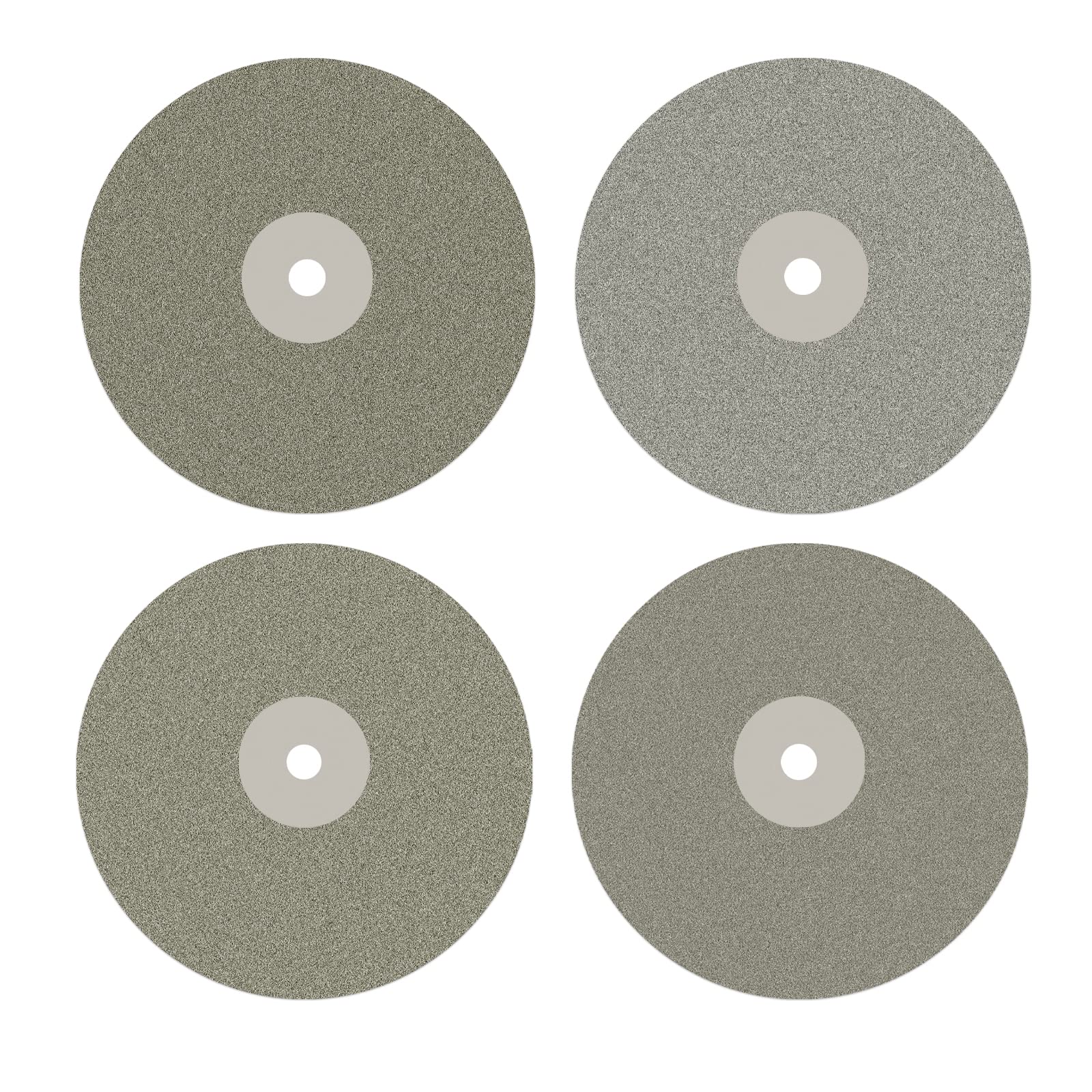 DZQ Disco de rueda plana de diamante de 8 "x 1/2" agujero de eje abrasivo grano 80 120 180 240 para cortar o lijar piedra y vidrio