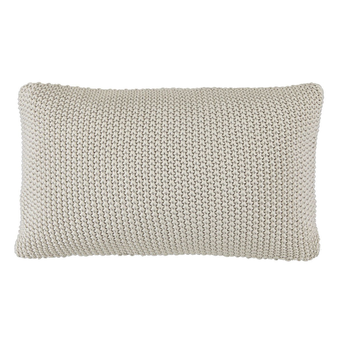 Marc O Polo Strick Dekokissen Plaid Nordic Knit Oatmeal Dekokissen 30x60 cm