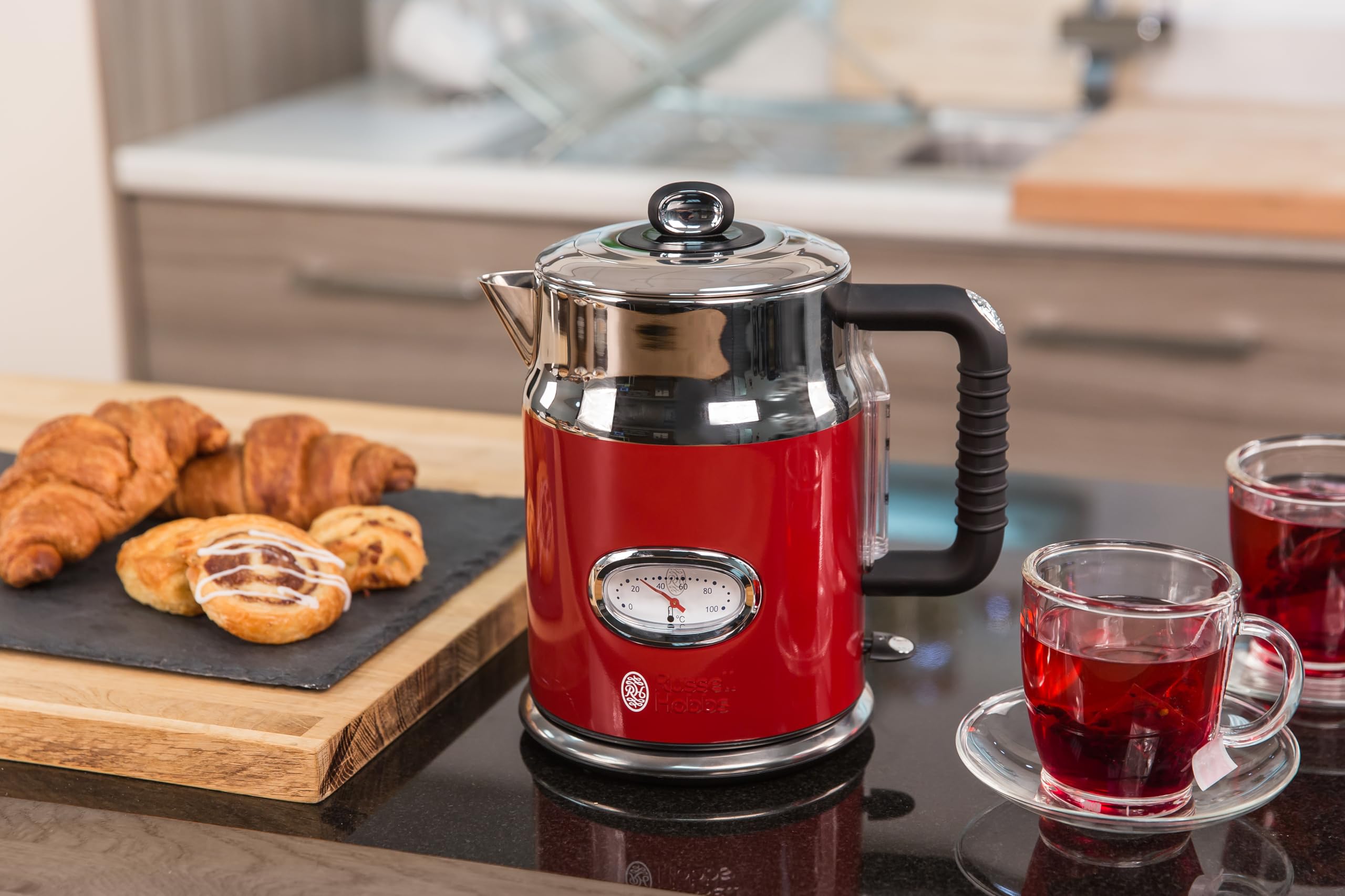 Russell Hobbs Toaster Wasserkocher Retro rot Energieklasse A
