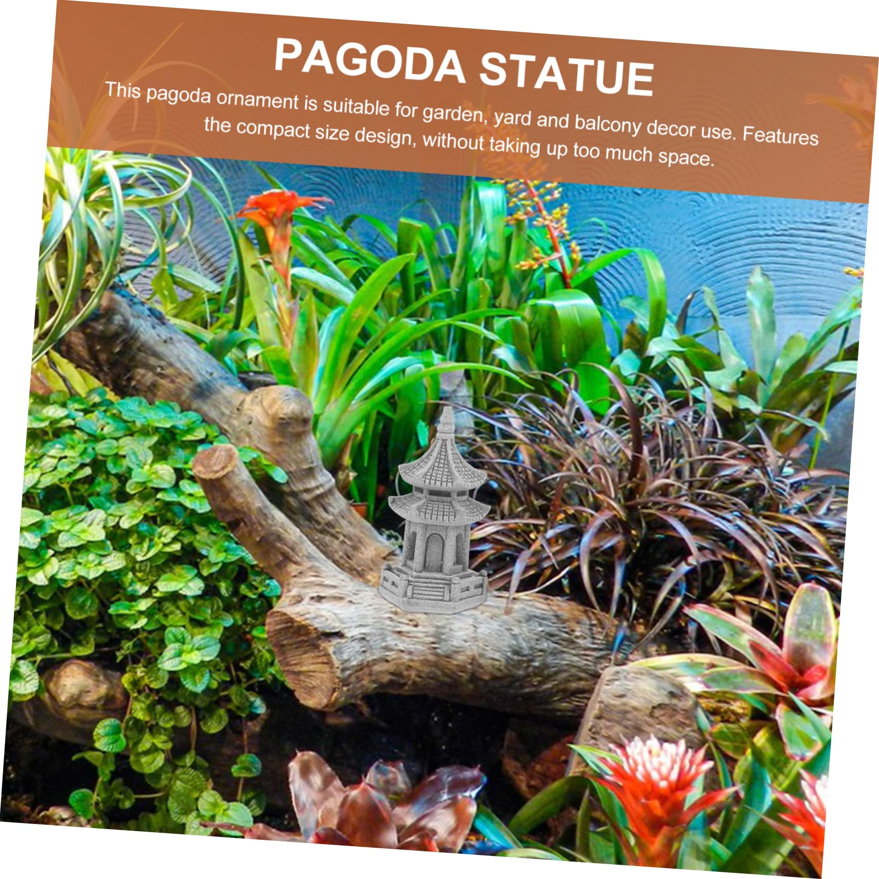 Sosoport 12stücke Teiliges Mini Pagoden-Dekoration Für Bonsai-gärten Realistische Landschaftsverschönerung Mit Pavillon Steinlaterne Und Hexagon-Turm Für Garten Und Innenräume