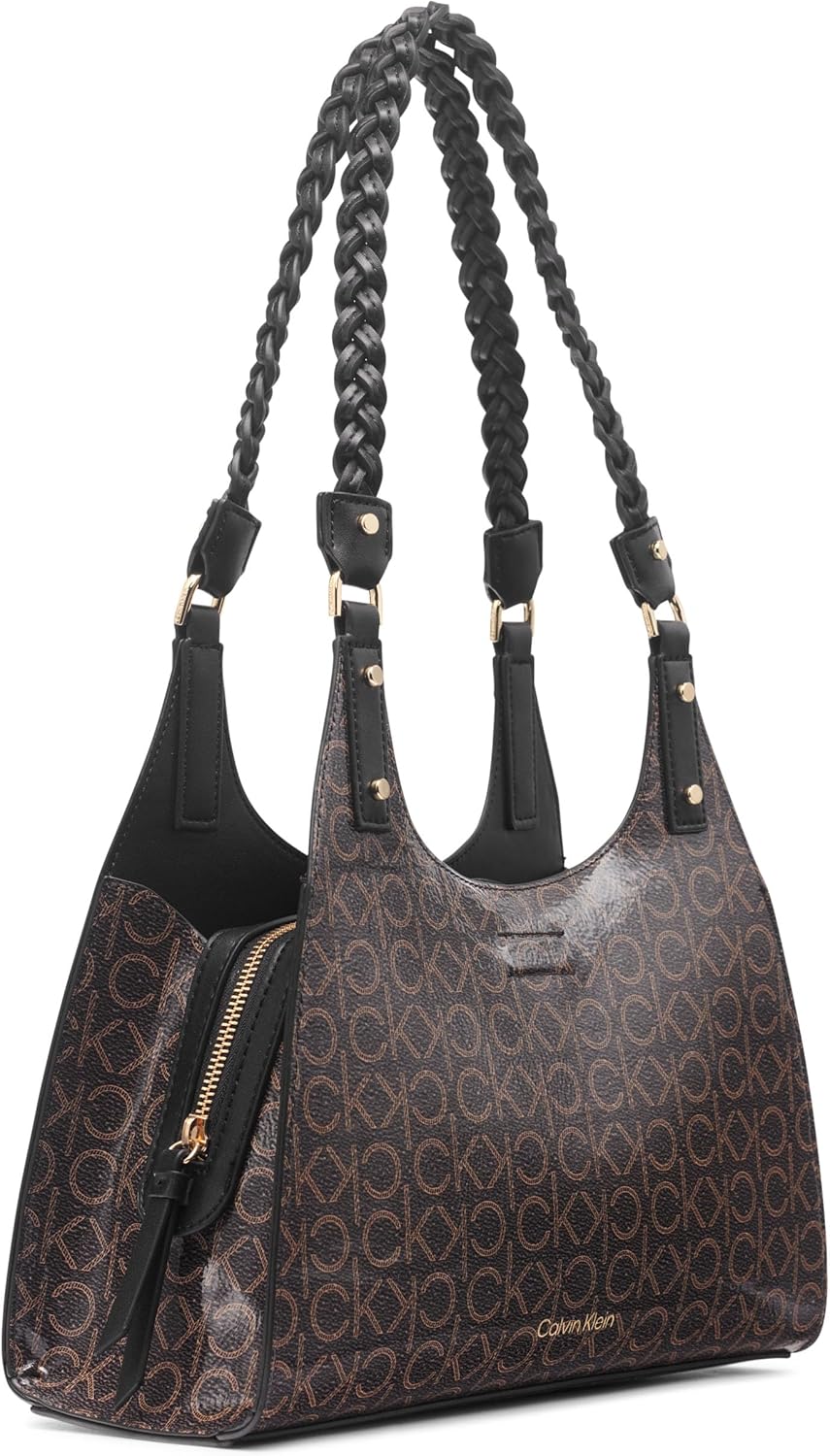 Calvin Klein womens Shelly Novelty Satchel - Image 4