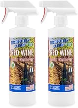 Amazing Red Wine Stain Remover – Natural Enzymes Eliminate Wine Stains Fast - Cleans Carpet, Upholstery, Clothing, Table Cloth & More - USA Made (16oz 2 Pack)