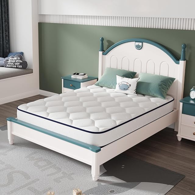 Novilla 6 Inch Twin Mattress Bonnell Spring Hybrid Mattresses for Spine Support Cooling Comfort - Twin Bed Mattress