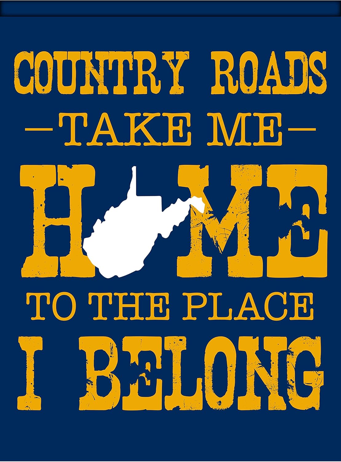 West Virginia Souvenir House Flag 28" x 38"