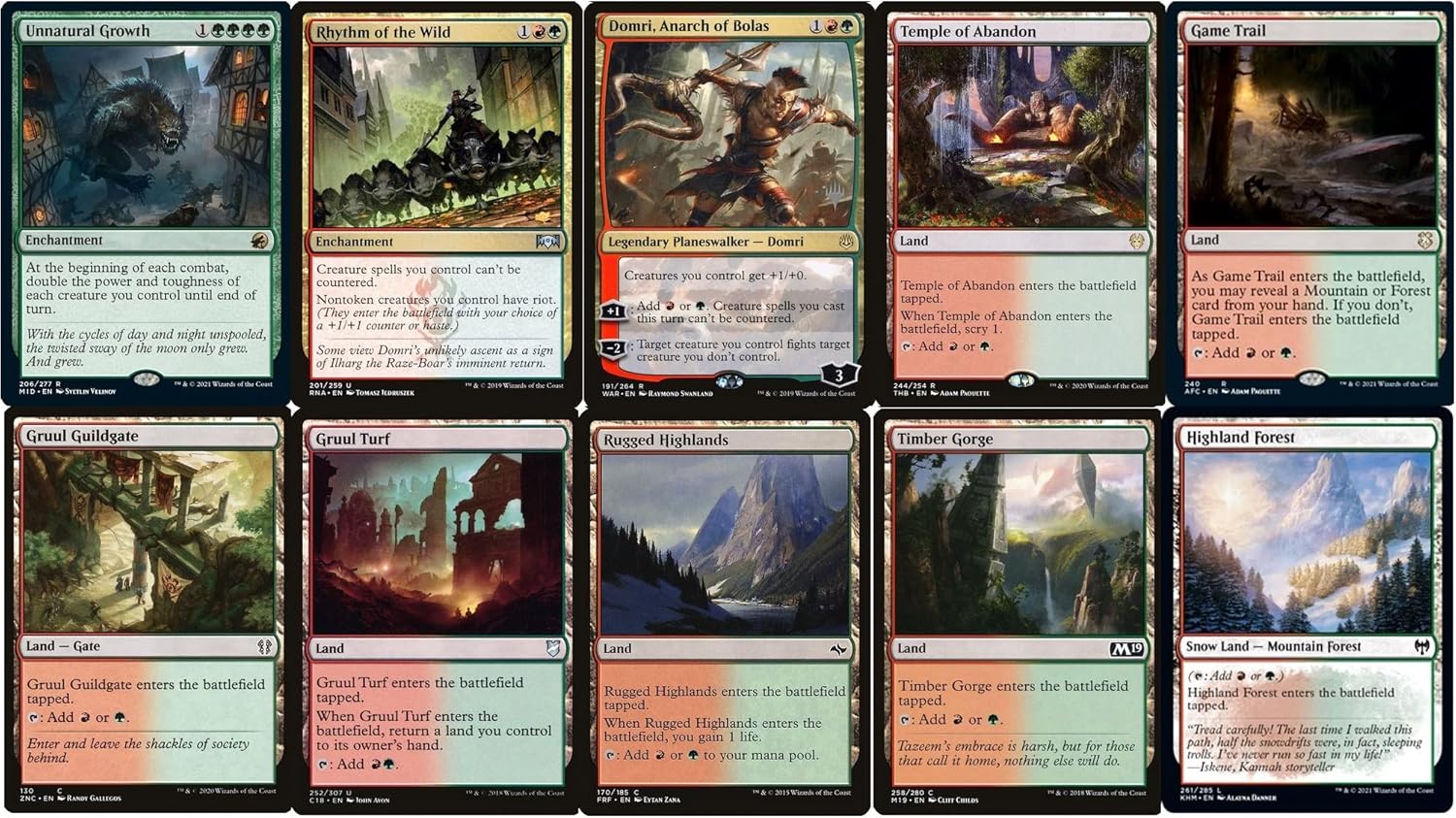 Elite Werewolf Commander Deck - Tovolar - Gruul - Red Green - EDH - 100 Card - Custom Magic The Gathering Deck - Very Strong!