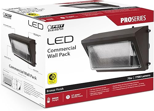 Miniatura 2 de Feit Electric Mini paquete de pared LED equivalente a 30 W, paquete de pared pequeño para exteriores, 4200 lúmenes, vida útil de 50000 horas,