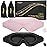 BeHoomi Sleep Mask, 2 Packs Premium Eye Mask for Sleeping, Total Blackout, Superior Soft Comfort, Upgraded 3D Ergonomic Designed Sleeping Mask for Home, Office, Travel, Meditation, Yoga, Black & Pink