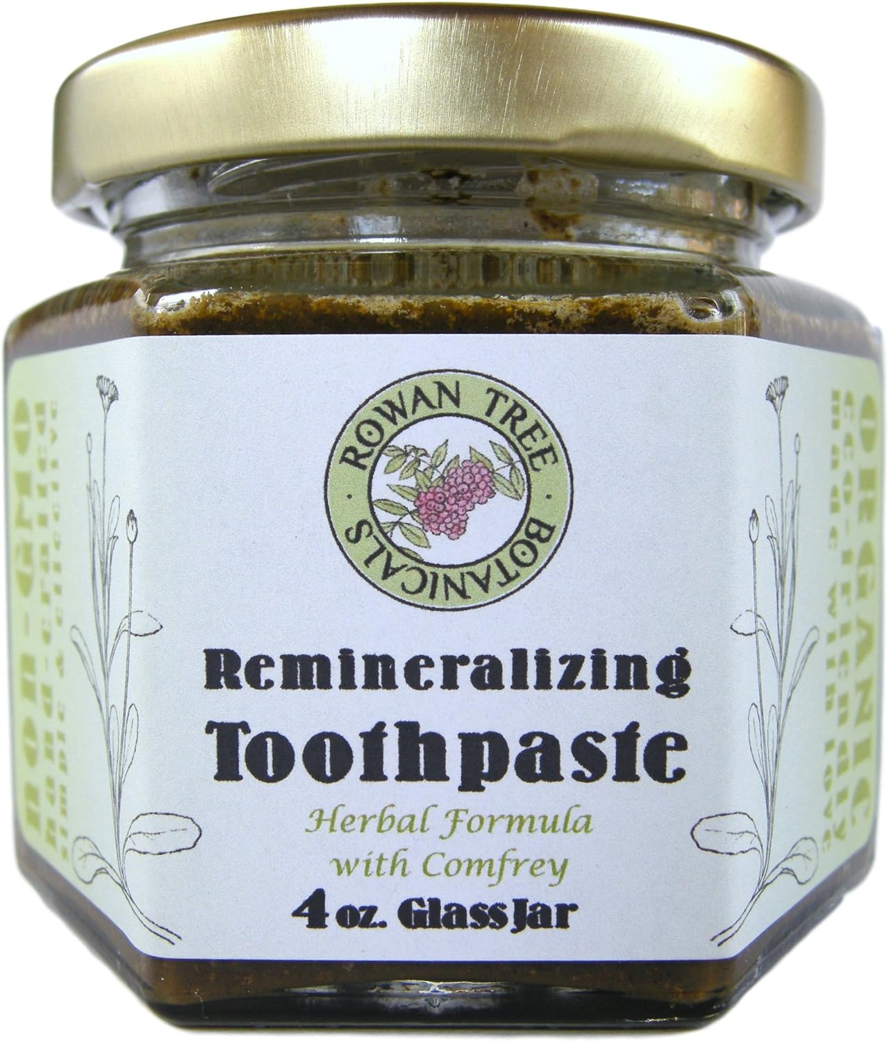 Herbal Tooth Remineralizing Paste with Comfrey & White Oak (1.5 or 4oz Glass jar) (4oz)