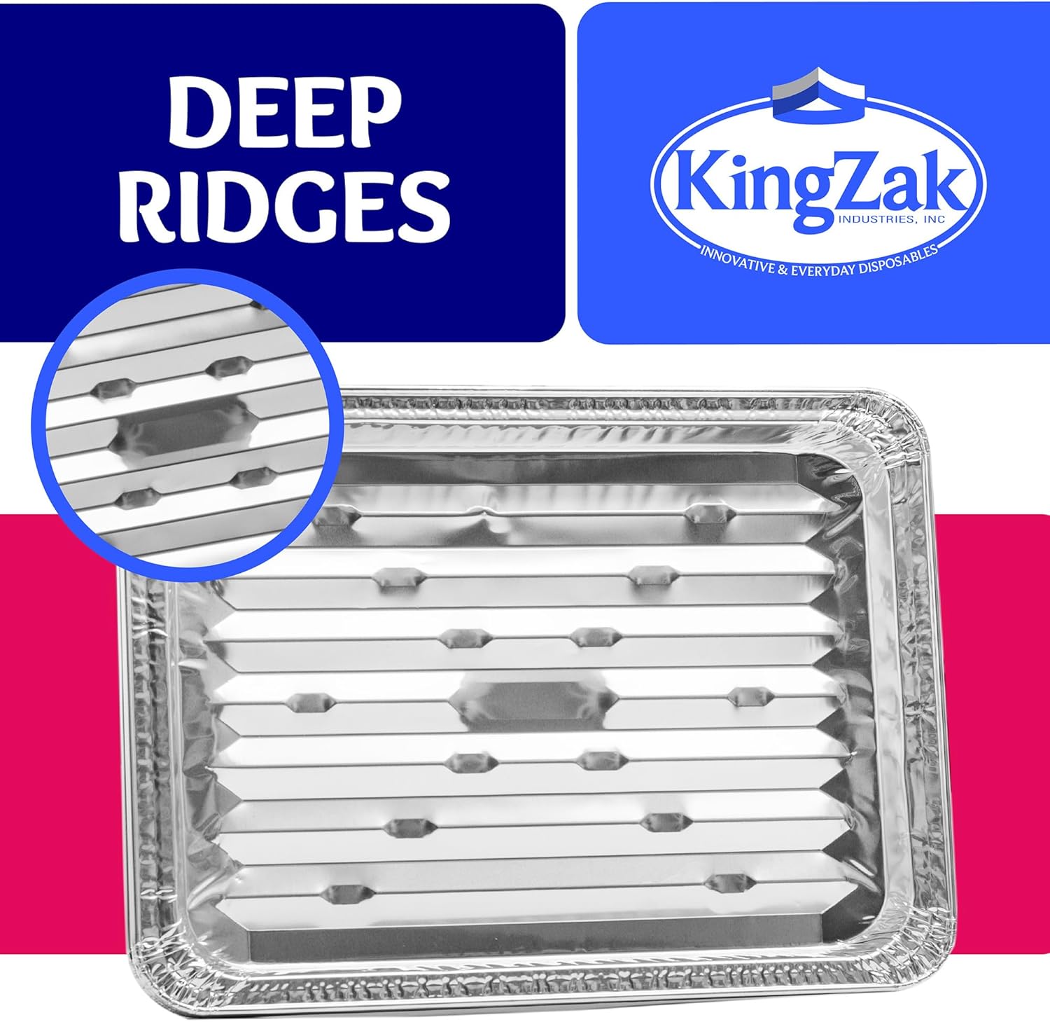 Aluminum Foil Broiler Pans, Grill Liners, (200 Pack) Sheet Pans for Oven, Roasting Rack, Disposable Aluminum Trays with Ribbed Surface for BBQ