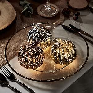 Lights4fun LED Kürbis Deko - Batteriebetriebene Halloween Beleuchtung Für Innen & Außen