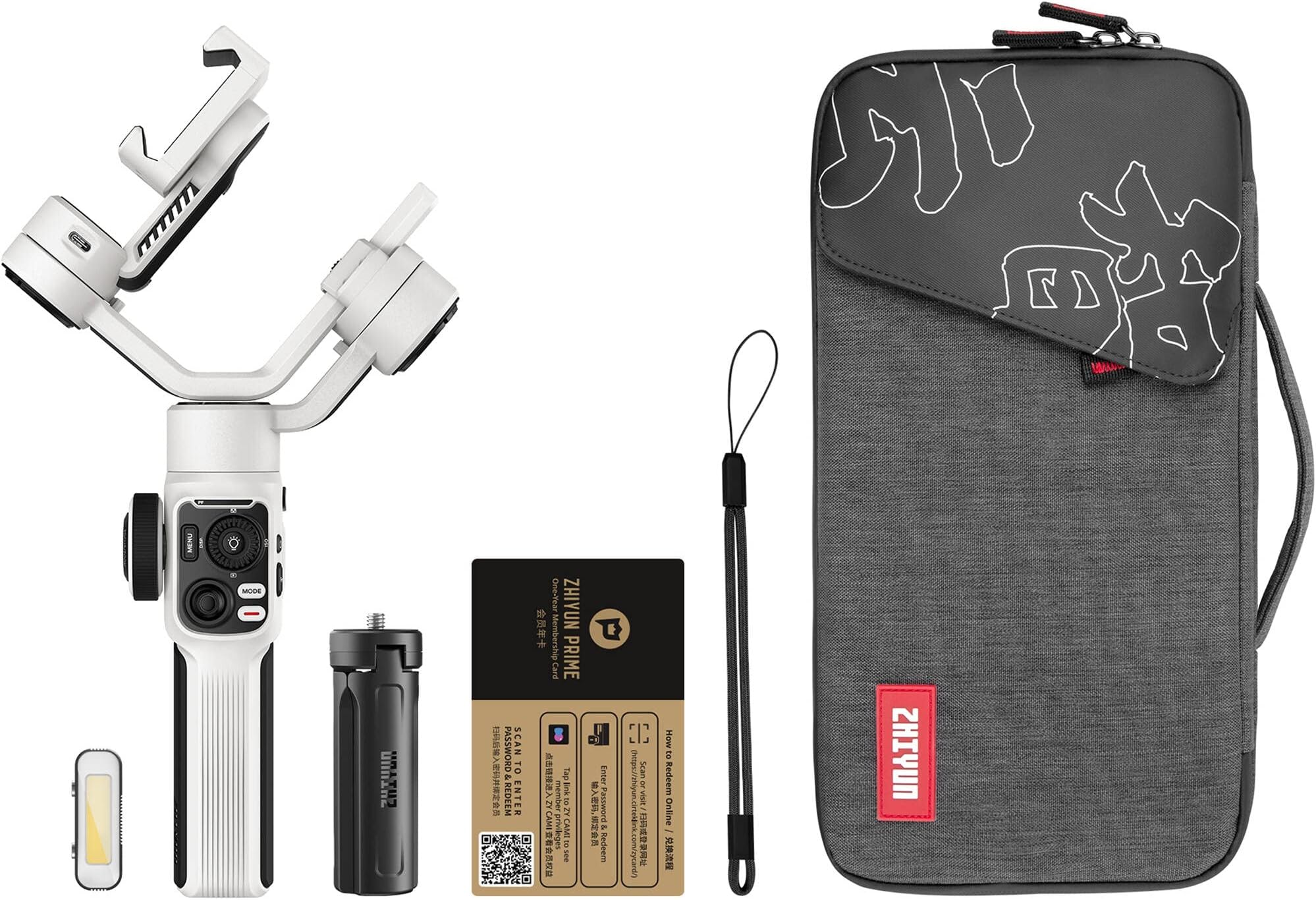 SMOOTH 5S Smartphone Stabilizer Combo (White)