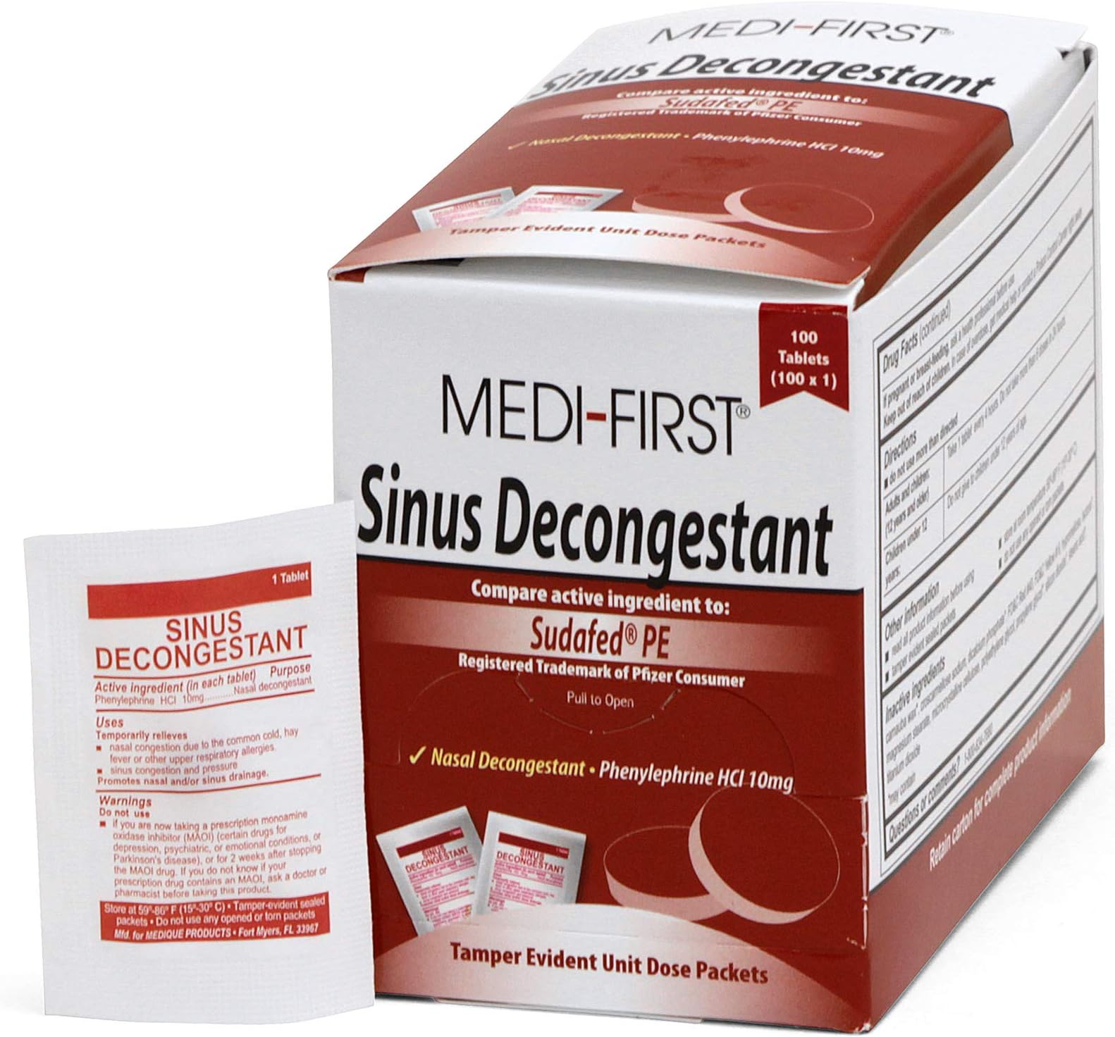 Products 80933 Sinus Decongestant, 100 Tablets