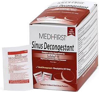 Medique Products 80933 Sinus Decongestant, 100 Tablets