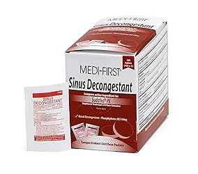 Medique Medi-First 2546 Sinus Decongestant, 100-Packets of 1