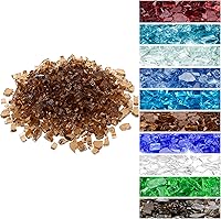 Vista 16 de Onlyfire Vidrio de fuego de 10 libras para hoguera de gas propano, rocas de vidrio de 1/2 pulgada de alto brillo para mesa de hoguera, azul