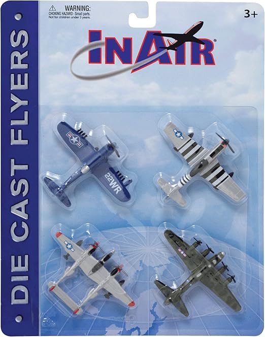 InAir Die Cast World War II Warbirds 4 Piece Set