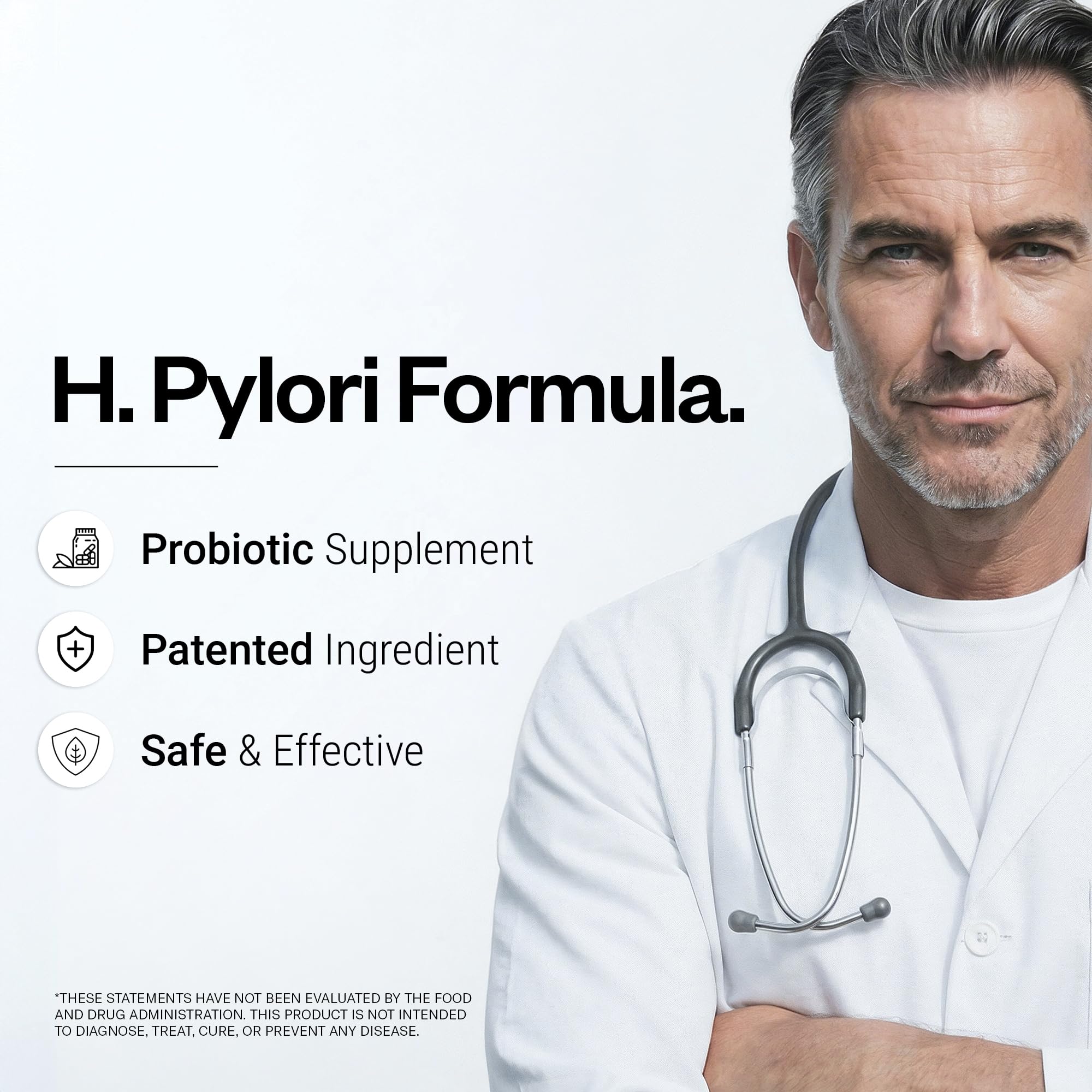 Supersmart H. Pylori Formula 20 Billion CFU per Day - Natural Probiotic Lactobacillus Reuteri DSM 17648 Supplement | Non-GMO & Gluten Free - 60 Vegetarian Capsules — Amazon image 2