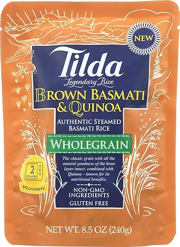 Tilda Legendary Rice - Basmati y quinua al vapor, 8.5 onzas (paquete de 6)