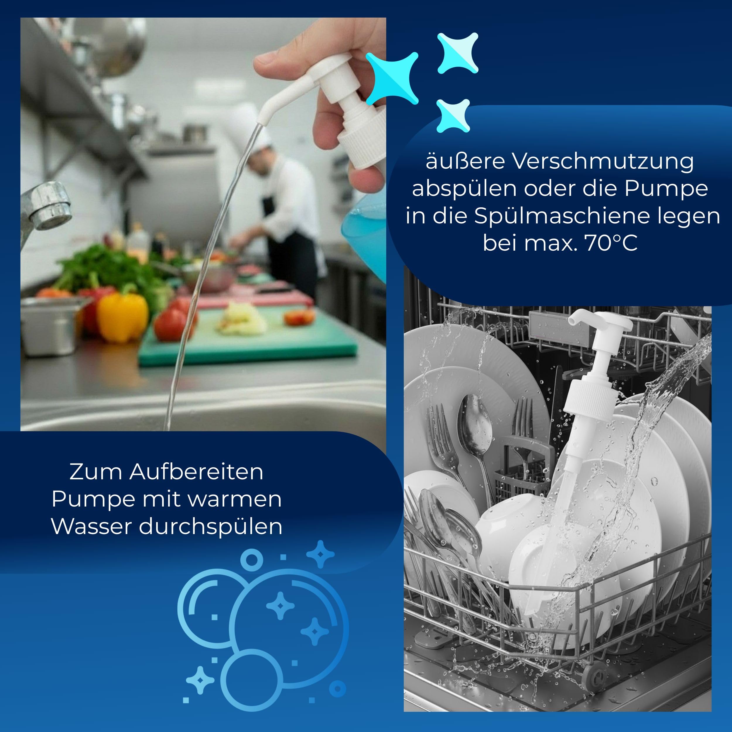 Dosierpumpen (3 Stück) mit Sterillium Händedesinfektionsmittel (3 x 500 ml)