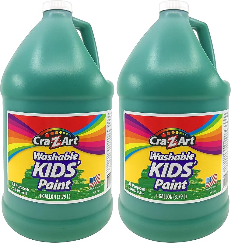 Cra-Z-Art Washable Poster Paint, Green 1 Gallon Bottle (Pack of 2)