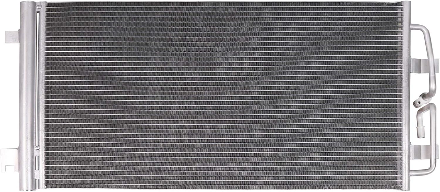 Lynol Cooling System Premium Complete Aluminum AC Condenser Replacement Compatible With 2006-2009 Buick LaCrosse 2006-2011 Impala 2006-2007 Monte Carlo 2006-2008 Grand Prix V6 3.5L 3.8L 3.9L