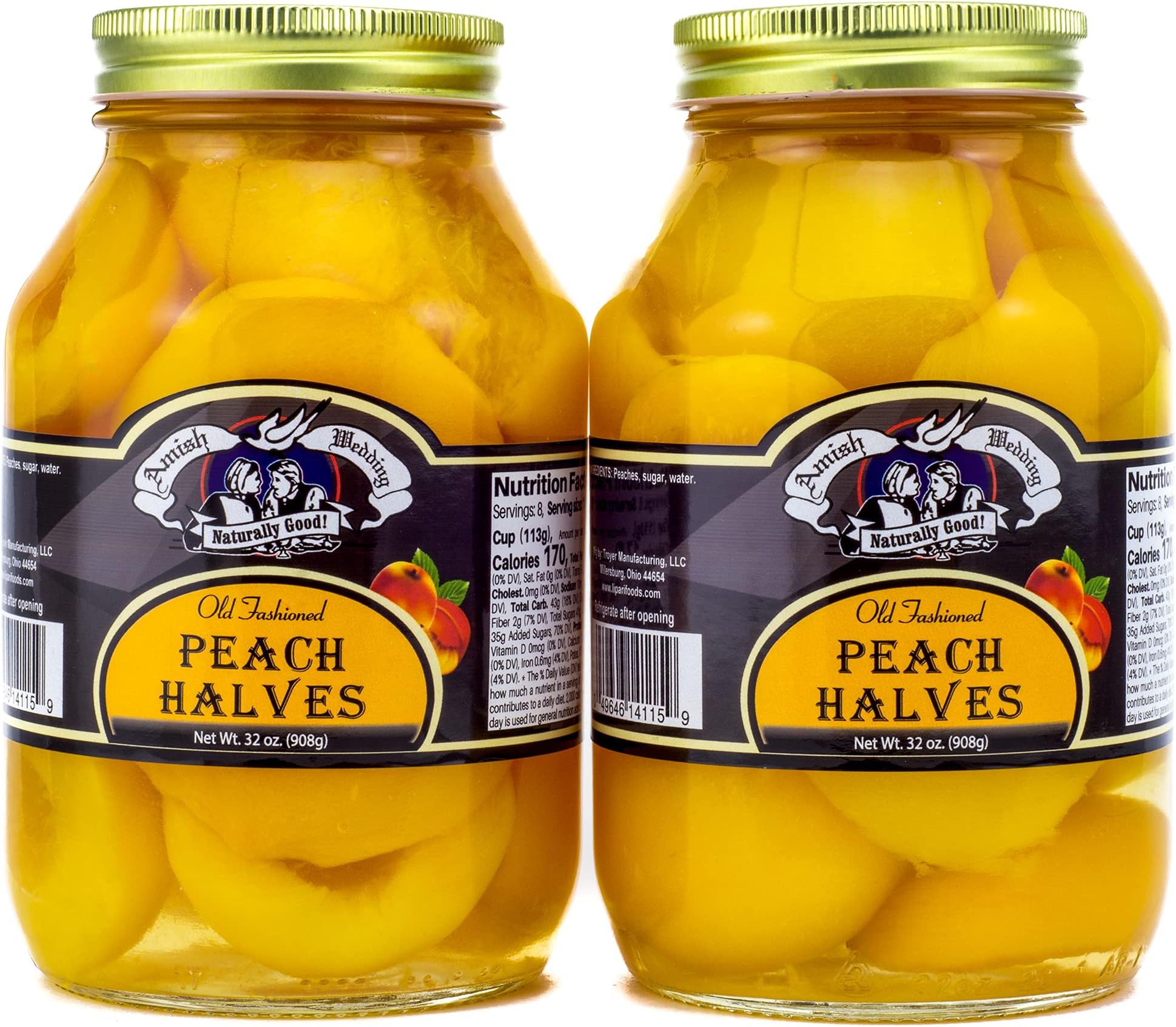 Foods Old Fashioned Peach Halves 2 - 32 oz Jars