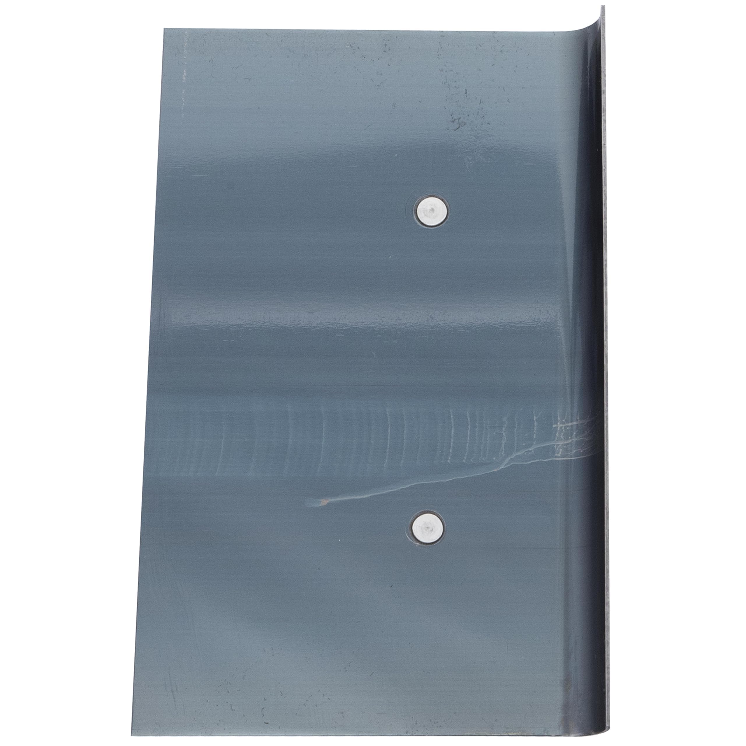 Truelle de bordure Marshalltown en acier bleu avec manche Durasoft, pour arrondir le béton, rayon : 10 mm, lèvre 13 mm, taille de la truelle : 152x102 mm