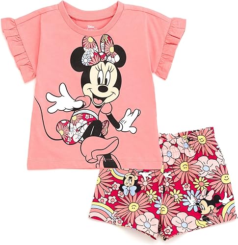 Miniatura 1 de Disney Conjunto de camiseta y pantalones cortos de Minnie Mouse para niños pequeños