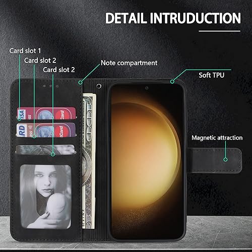 Miniatura 3 de Neiye Funda tipo cartera compatible con Samsung Galaxy A54 5G con bloqueo RFID, ranuras para tarjetas, cierre magnético, empalme con tapa de piel