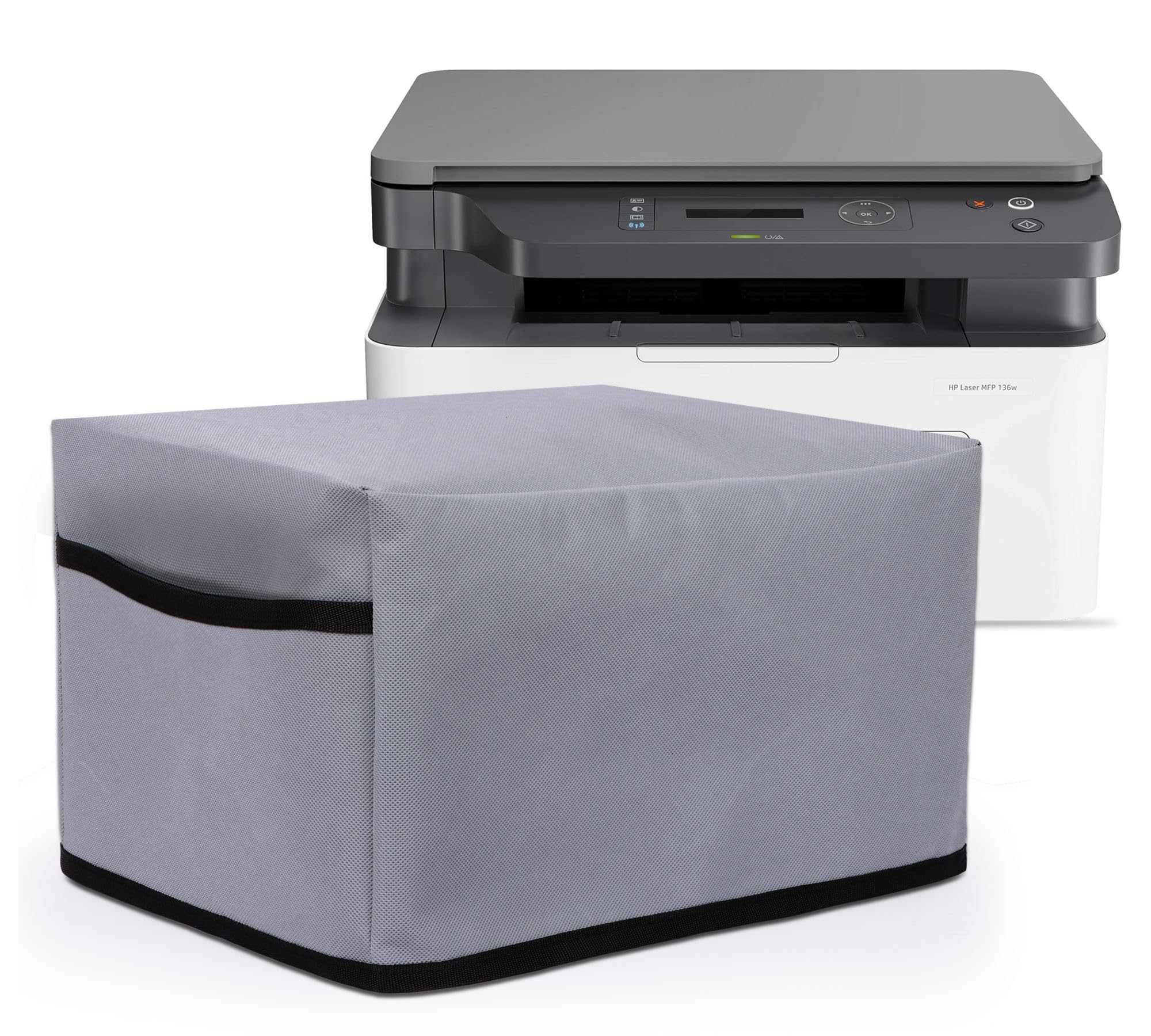 Dust Proof Printer Cover for HP Laserjet MFP 1188a / 1188w / 136a / 136w / 136nw (Grey)
