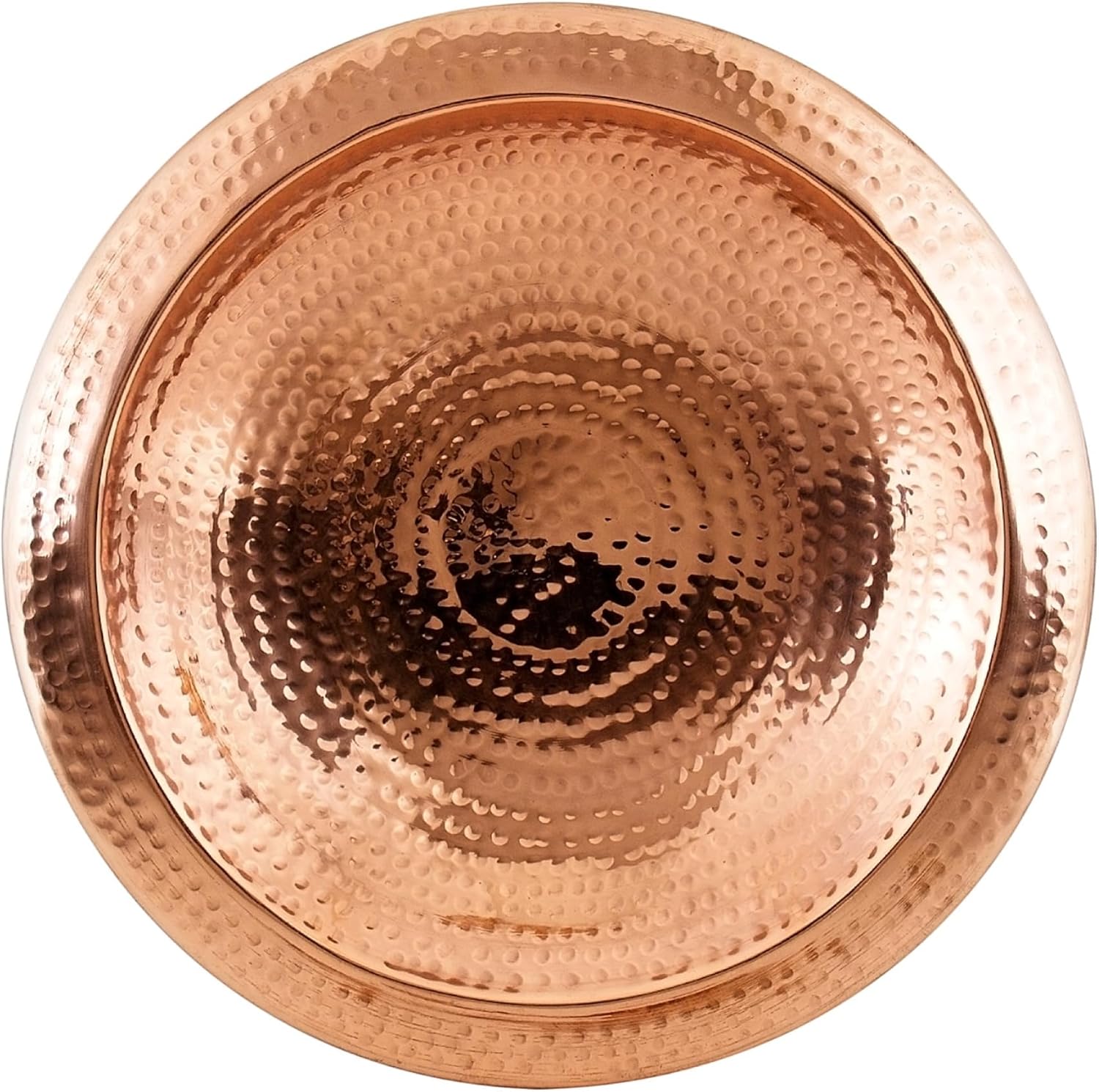 Hammered Copper Bowl w/Rim, Non-Threaded