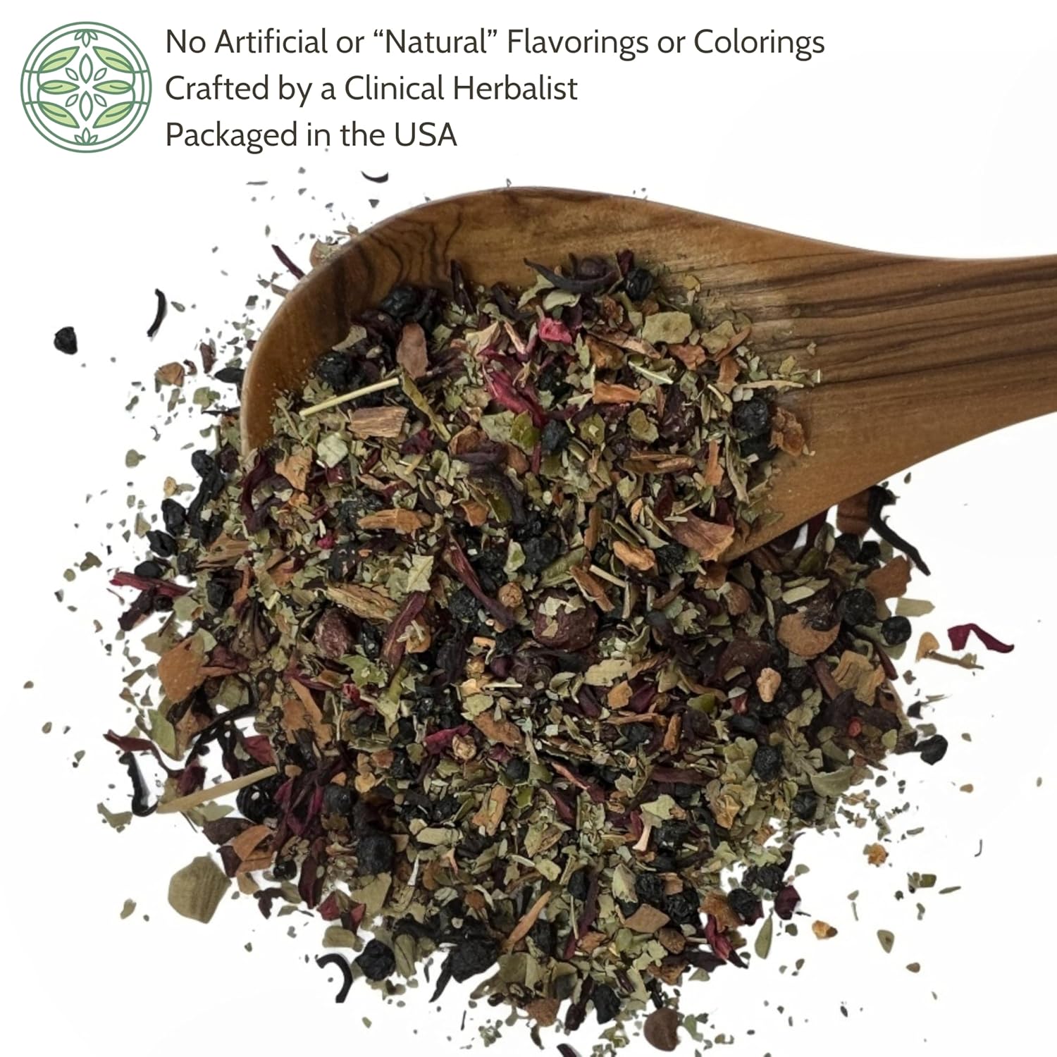 Organic Heart Calm Tea 4 oz. (113g), Blood Pressure Tea to Maintain Healthy Pressure, Circulation Balance, Delicious Tasting, USDA Certified Organic, Cut & Sifted - Image 2